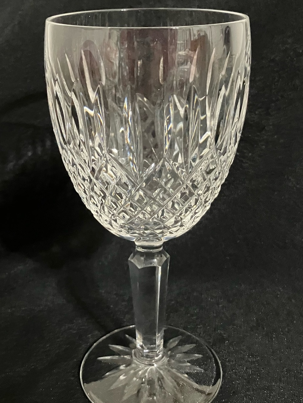 Waterford Crystal Ballybay Water Goblet Retired Pattern Pristine